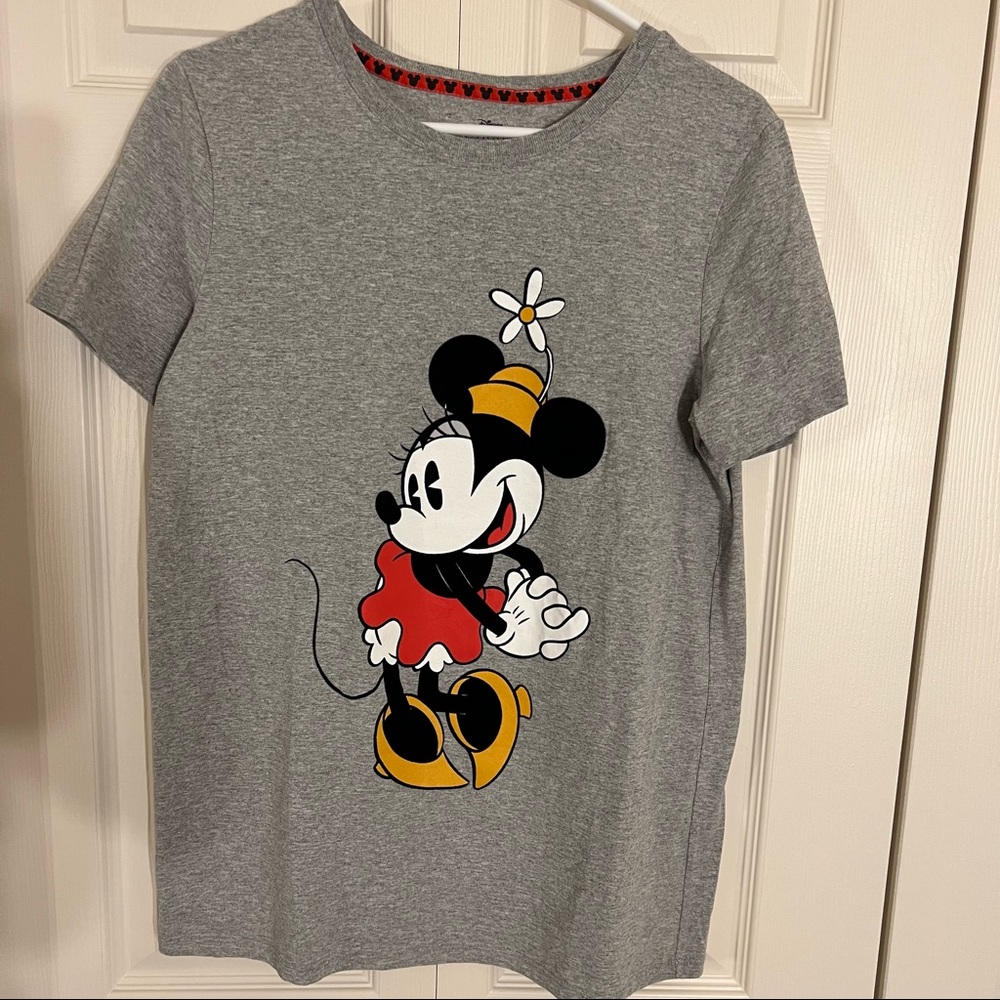 Minnie Mouse, Grey Felt Graphic Men’s T-shirt, NWOT, Size XXL